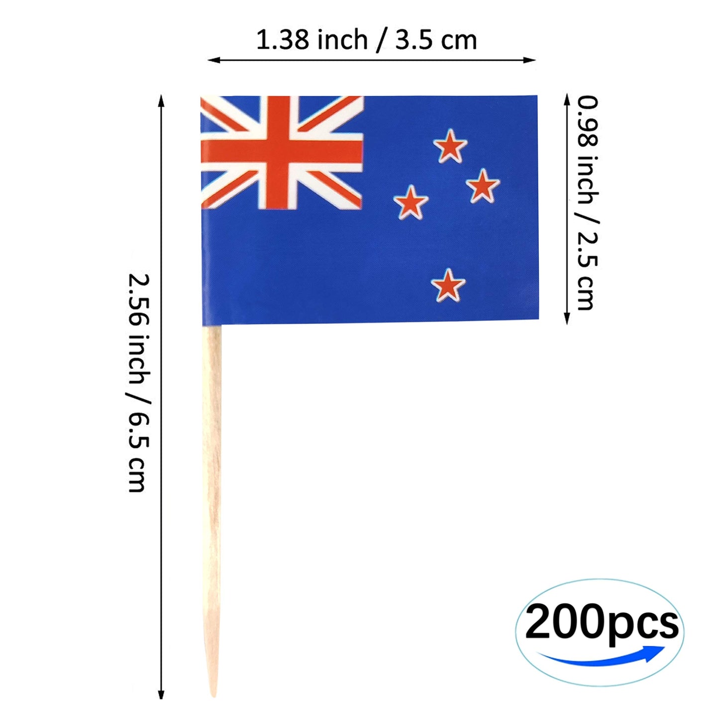JBCD Mexico Toothpick Flag Mexican Mini Small Cupcake Topper Flags, 200pcs BST220