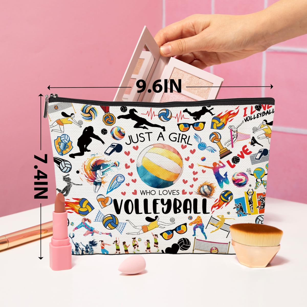 Funny Cat Gifts Makeup Bag Cat Gifts for Girls Cats Lover Cosmetic Bag | Cat Mom Gifts Cat Stuff Cosmetic Bag Toiletry Bag Zipper Pouch for Girls Female Sister Daughter Birthday Friendship BST202