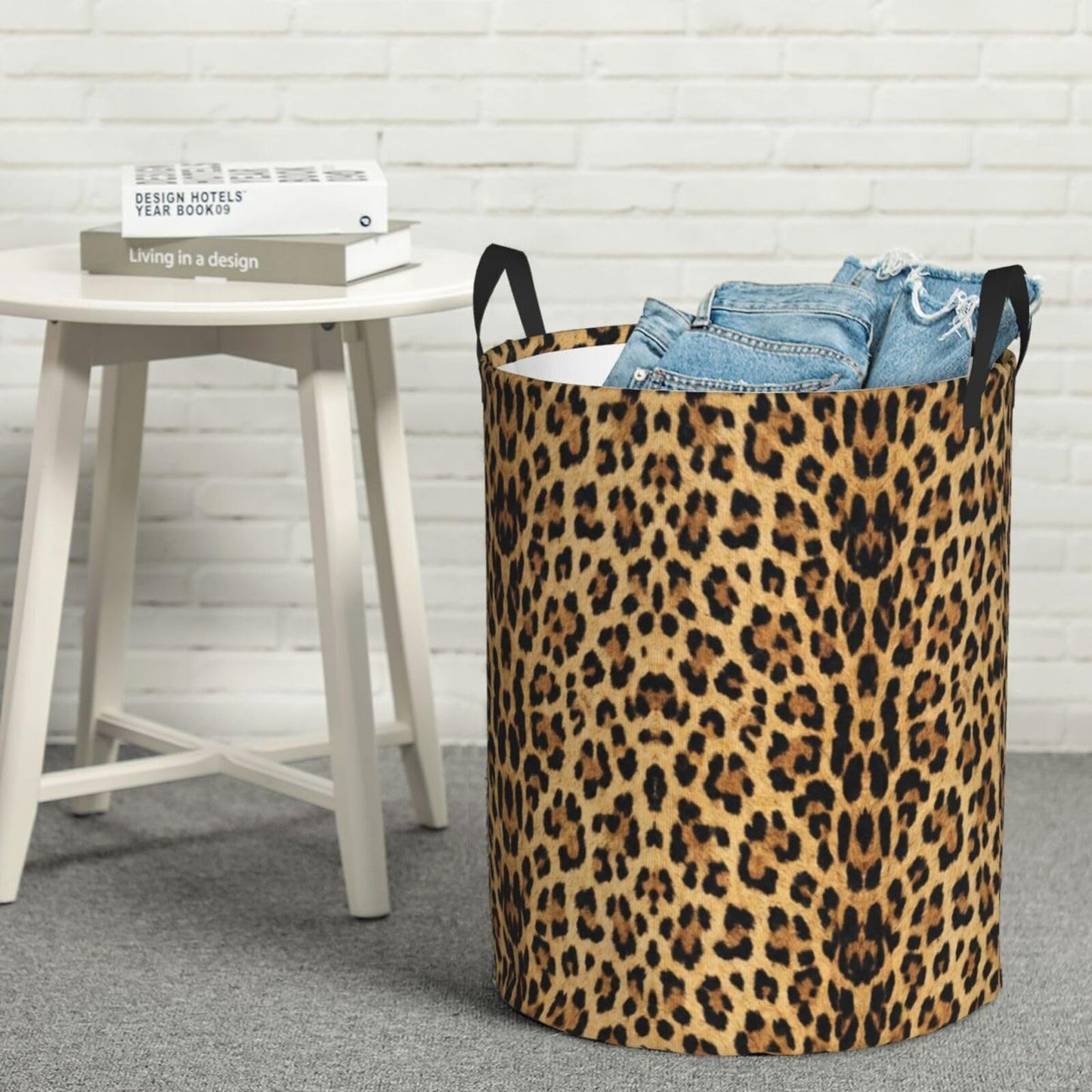 Basketball Round Laundry Hamper Basket Ball Texture Storage Basket Toys Clothes Organizer Bin For Home Bathroom Bedroom Dorm Nursery, 62l BST202