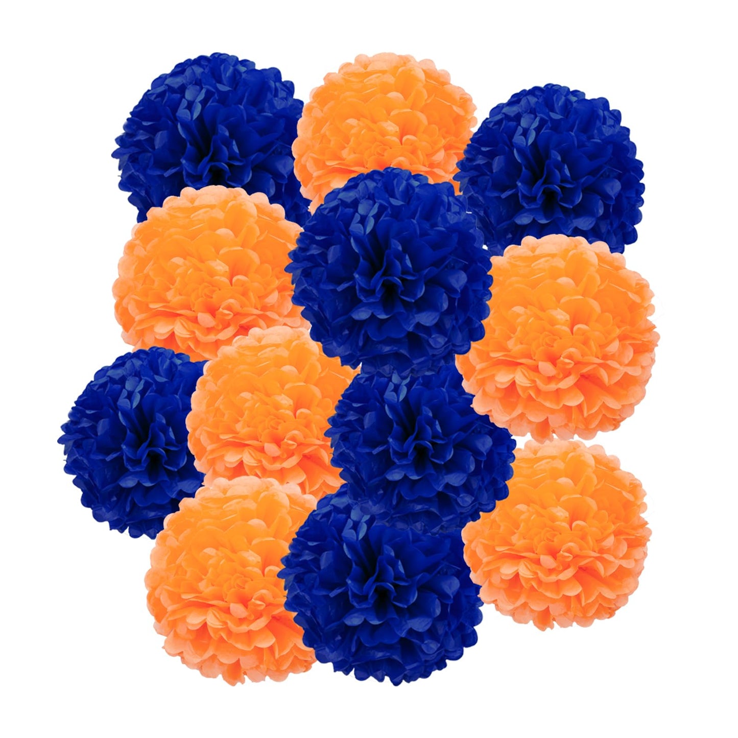 Blue Green and Purple Tissue Pom Poms Paper Kit DIY Decorative Flowers Ball for Birthday Party Wedding Hanging Decorations Pack of 12 10in12in BST220