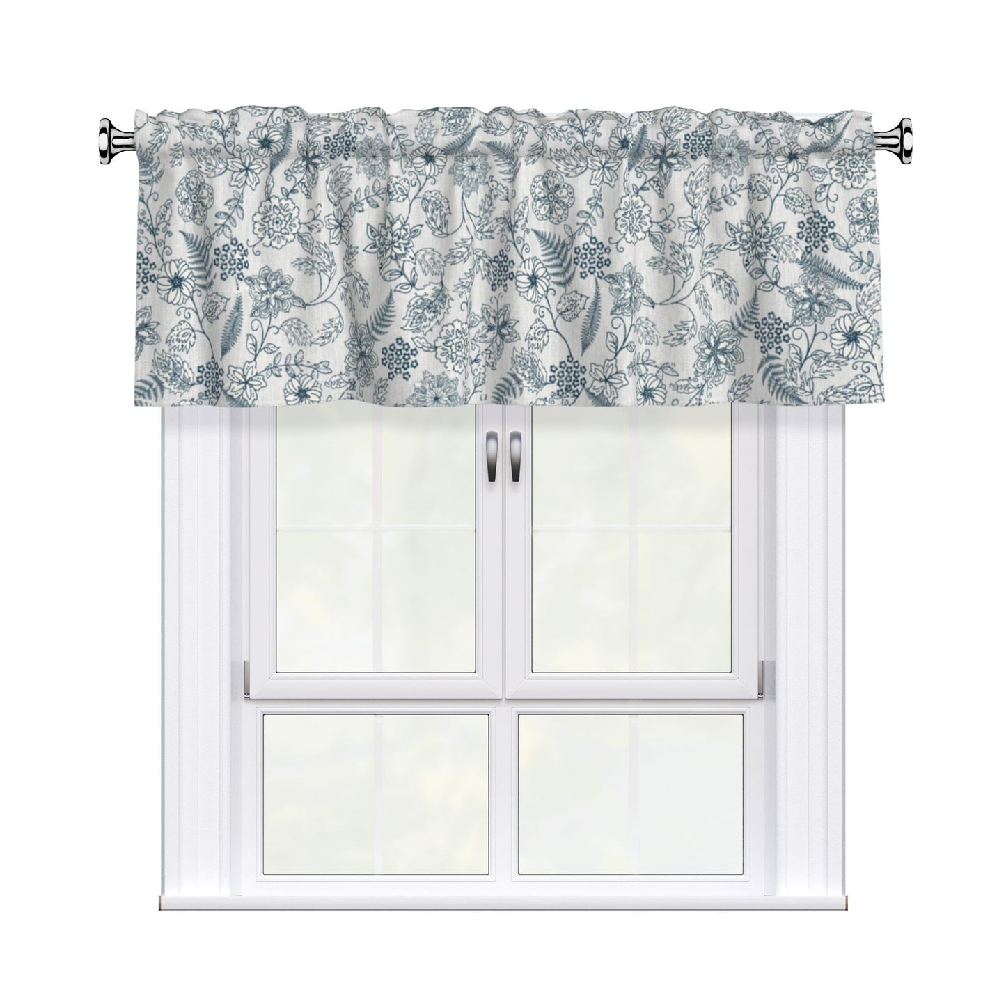 Easter Valances for Windows - Pink Spring Cafe Curtains Floral Bunny Short Curtains for Living Room Bathroom Bedroom Basement BST202