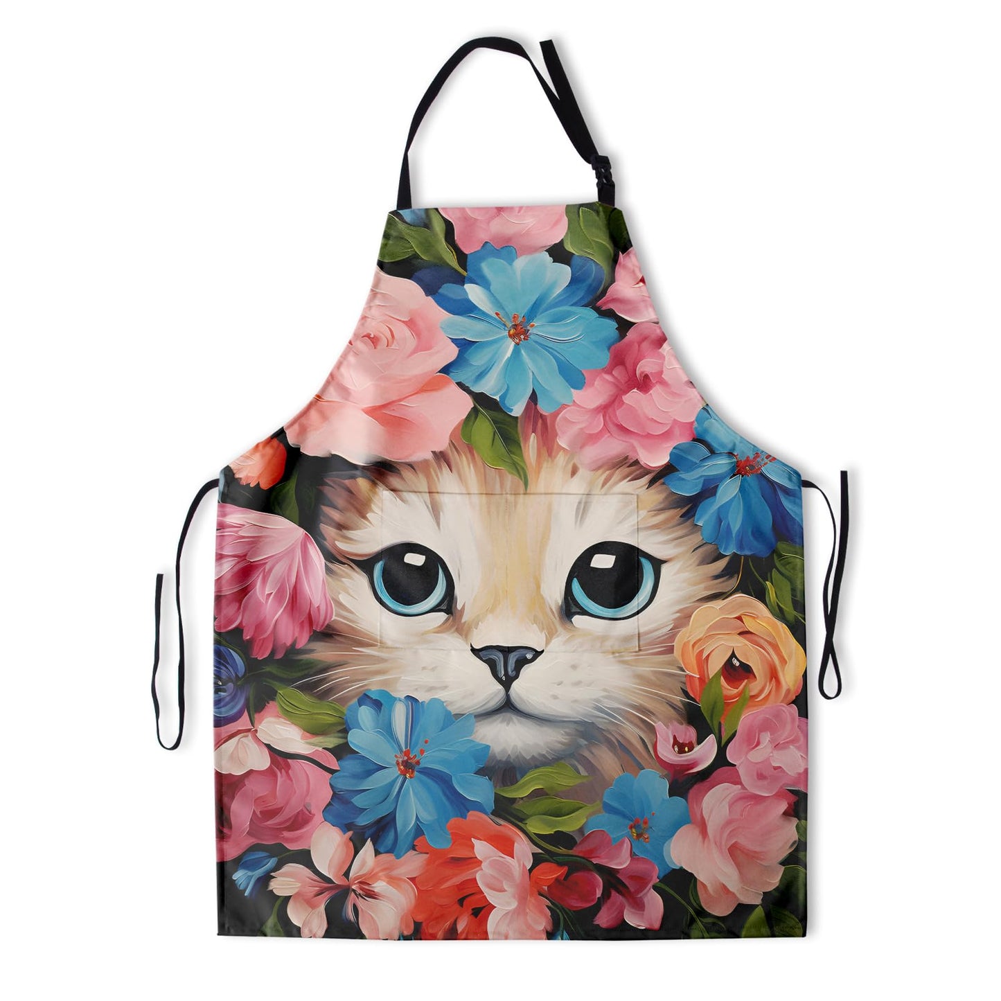 Art Apron with Pocket for Women Men | Kitchen Aprons Chef Apron for Cooking Baking BBQ Painting Gardening BST202