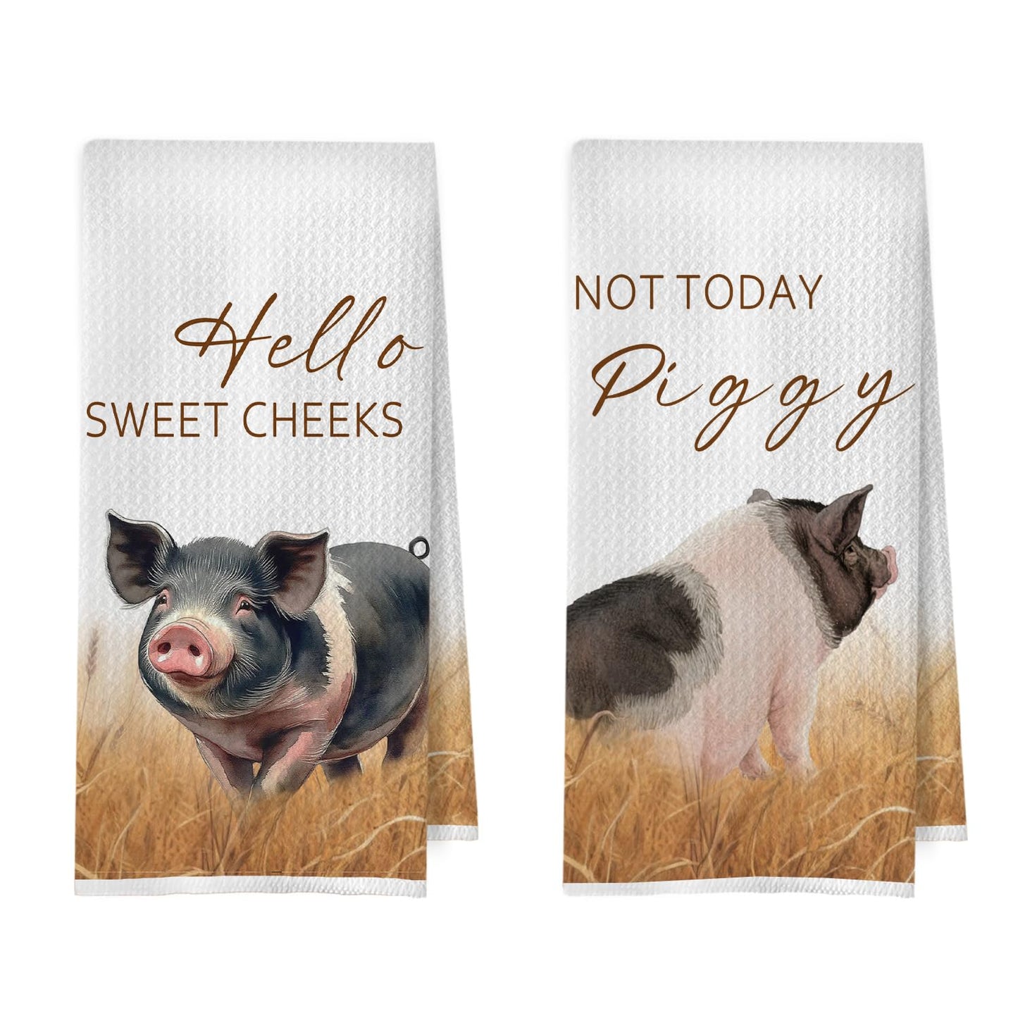 Raccoon Gifts Bathroom Towels Set - Raccoon Gifts Decorative Hand Towels, Hello Sweet Cheeks Bathroom Decor, 16x24 Inches Set of 2 BST220