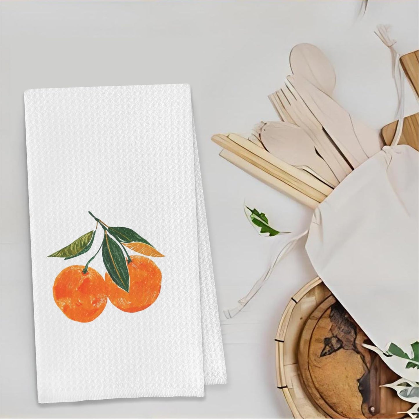 Bon Appetite Modern Kitchen Towels, Farmhouse French Dish Tea Towels for Kitchen, Gifts for Cooking Lovers Decorative Hand Towels, 16x24 Inch WN420