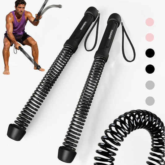 Ropeless Battle Ropes for Home Gym-Portable Cordless Training Rope Fitness Equipment for Men&Women,Weighted Workout Gear for Upper Body Cardio,Low-Impact Exercise Ropes for Small Spaces (Black) WN420