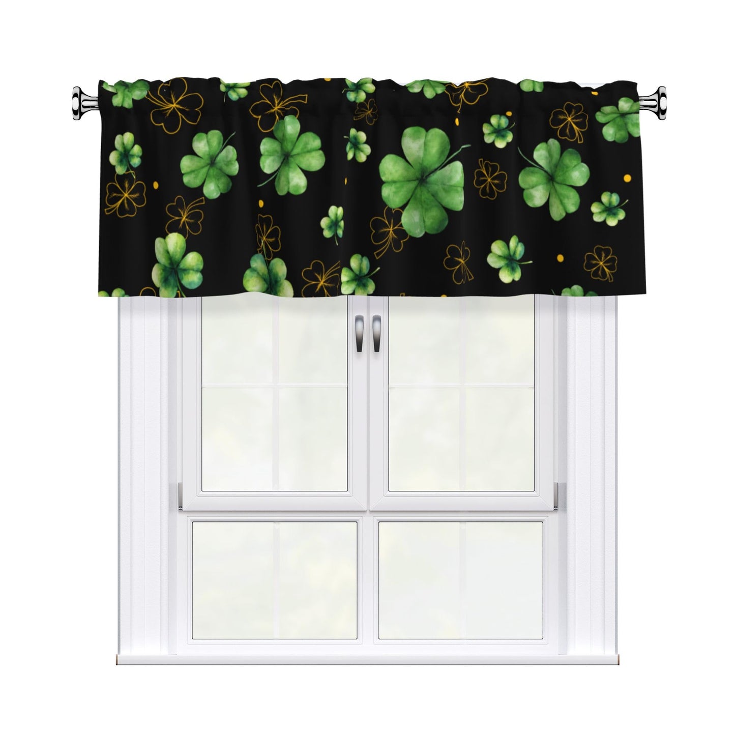 Easter Valances for Windows - Pink Spring Cafe Curtains Floral Bunny Short Curtains for Living Room Bathroom Bedroom Basement BST202