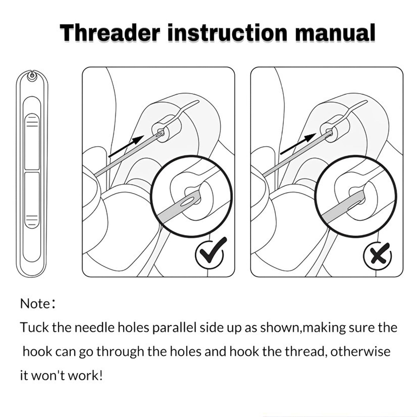 Upgraded 2 in 1 Needle Threaders Seam Ripper,Sewing Supplies,Multifunctional Sewing Tool, Quick Sewing Machine Loop Automatic Needle Threaders (2Pcs-Yellow) BST202