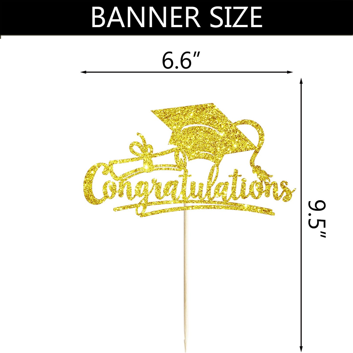 Congratulations 2026 Graduation Cake Topper Red Glittery Class of 2026 Cake Topper Congrats Grad Party Cake Decor for 2026 Senior High School College Grad Party Supplies Decorations BST220