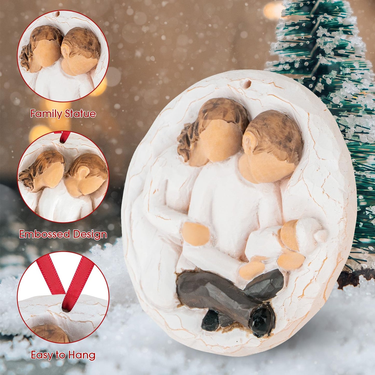 3D Christmas Ornament 2026 Wedding Gifts for Couple - Romantic Our First Christmas Married Engaged Ornament Bridal Shower Gift - Just Married Ornaments for Xmas Tree, Mr and Mrs Gifts for Newlyweds BST326H