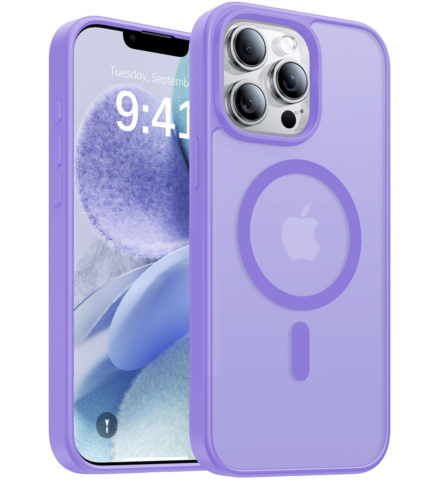 Magnetic for iPhone 17 Pro Max Case,[Anti-Slip][Compatible with MagSafe][Military Grade Drop Protection] Shockproof Protective Translucent Phone Case for iPhone 17 Pro Max Case,Wine Red WN420
