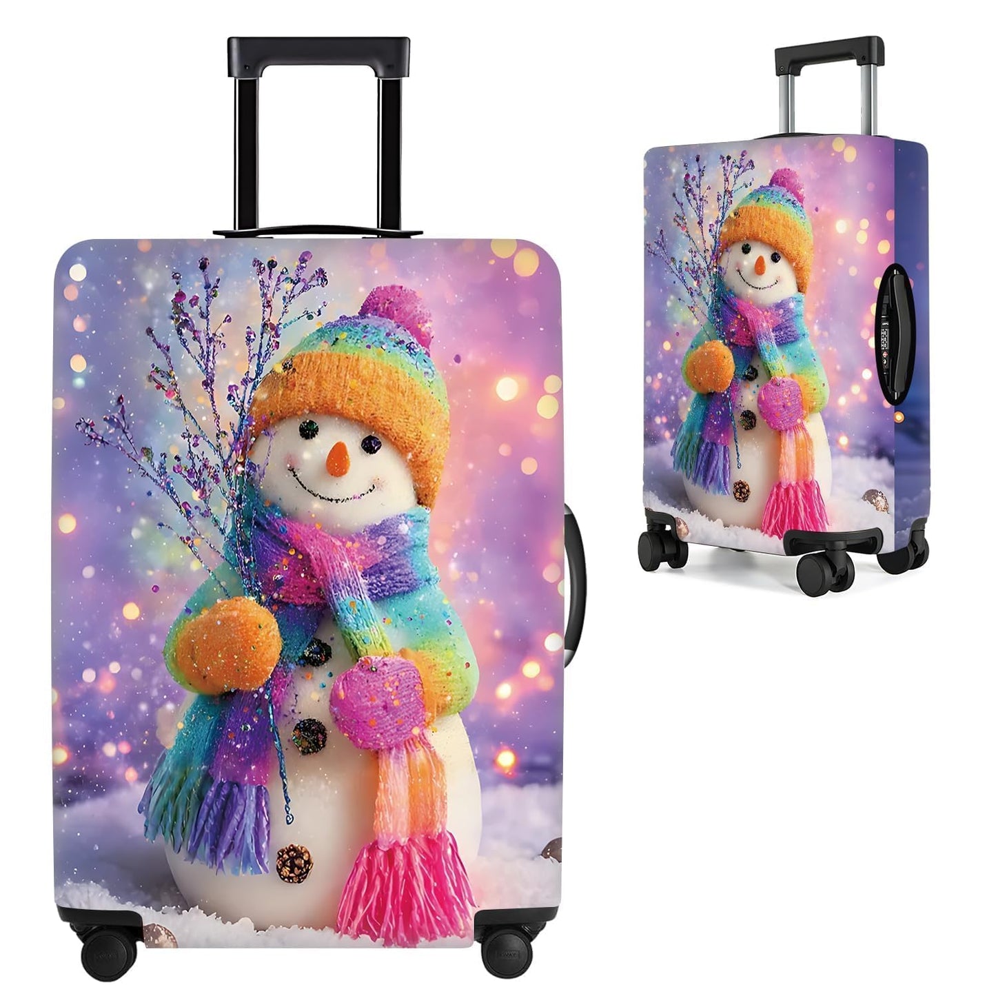 Colorful Abstract Art Luggage Cover – Vibrant Woman Face Design Suitcase Protector – Fits 32 to 34 Inch Travel Luggage,XL BST202