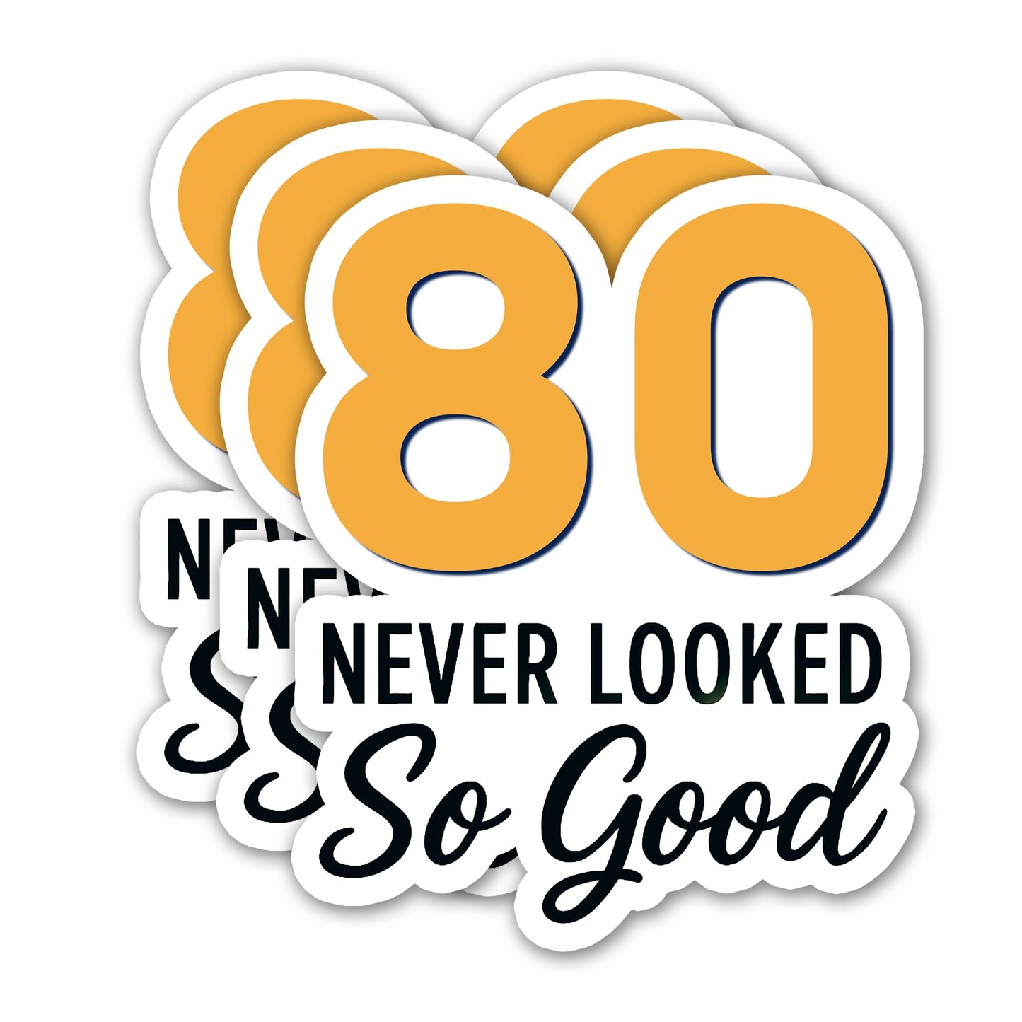 (3PCS) 83 Never Looked So Good Sticker – Happy 83th Birthday, Waterproof Vinyl Decals for Party Decor, Scrapbooking, Water Bottles, Laptops, Size 3" x 2.5" BST202
