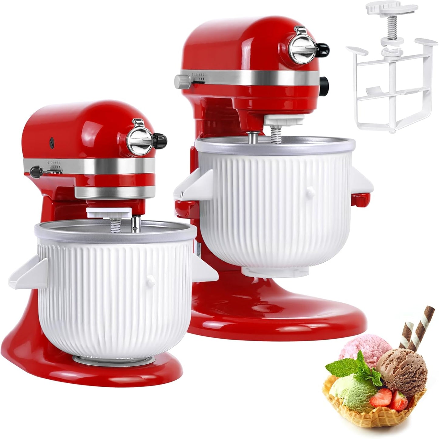 Ice Cream Maker Attachment for KitchenAid Mixers 100