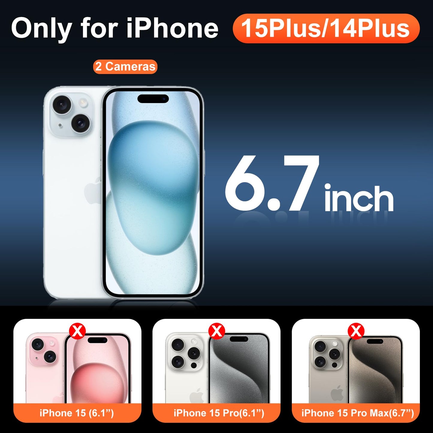 for iPhone 17 Pro Max Case Clear with Screen Protector, Compatible with Magsafe, Anti-Yellowing, Military-Grade Protection, Shockproof Slim Magnetic Phone Case Cover, Black WN420