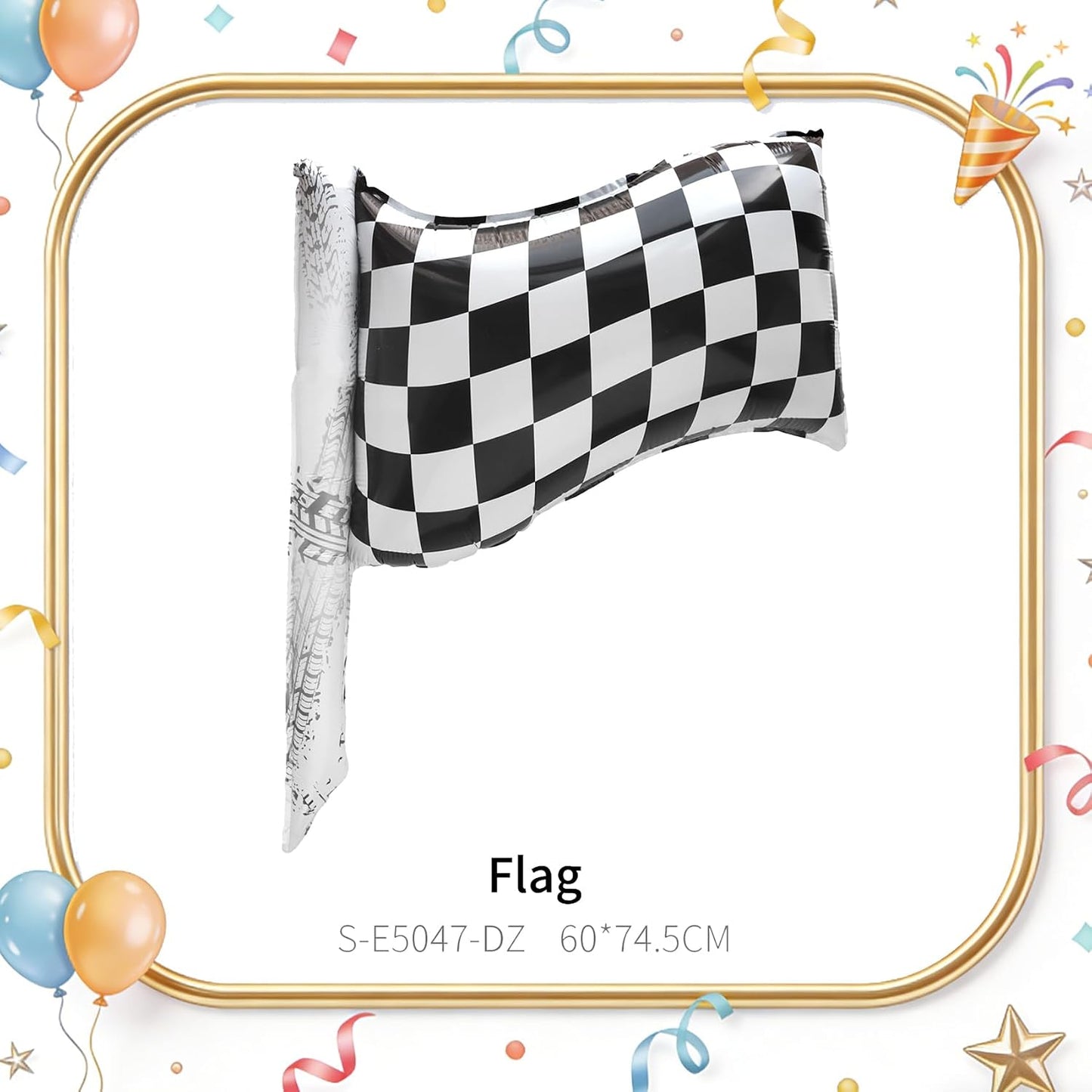 7PCS Traffic Theme Balloons Set,Racing Party Decorations with Traffic Light, Checkered Flags & Road Cone Foil Balloons, Race Car Birthday Decorations for Boys, Baby Shower WN420