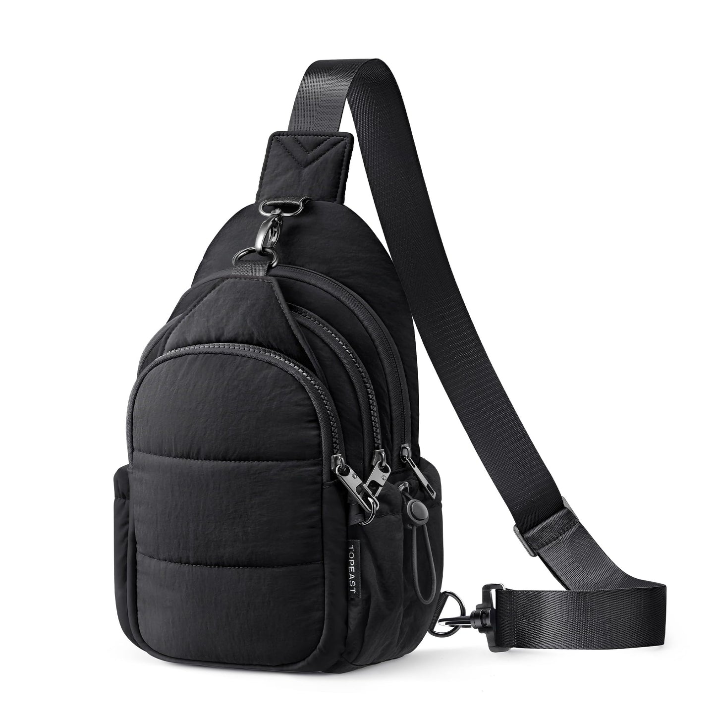 TOPEAST Sling Bag for Women, Anti-Theft Crossbody Bag with RFID Blocking & Small Water Bottle Holder for Travel BST202