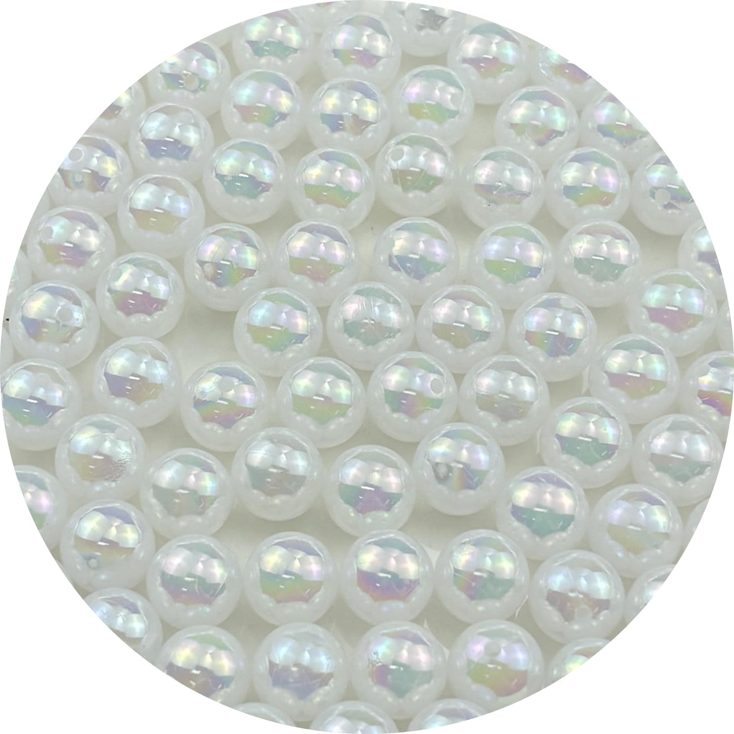 2000pcs 4mm Acrylic Round Beads AB Colors Acrylic Beads Round Spacer Beads with Hole for DIY Bracelet Necklace Jewelry Making Supplies Handmade Craft(Green AB) BST220