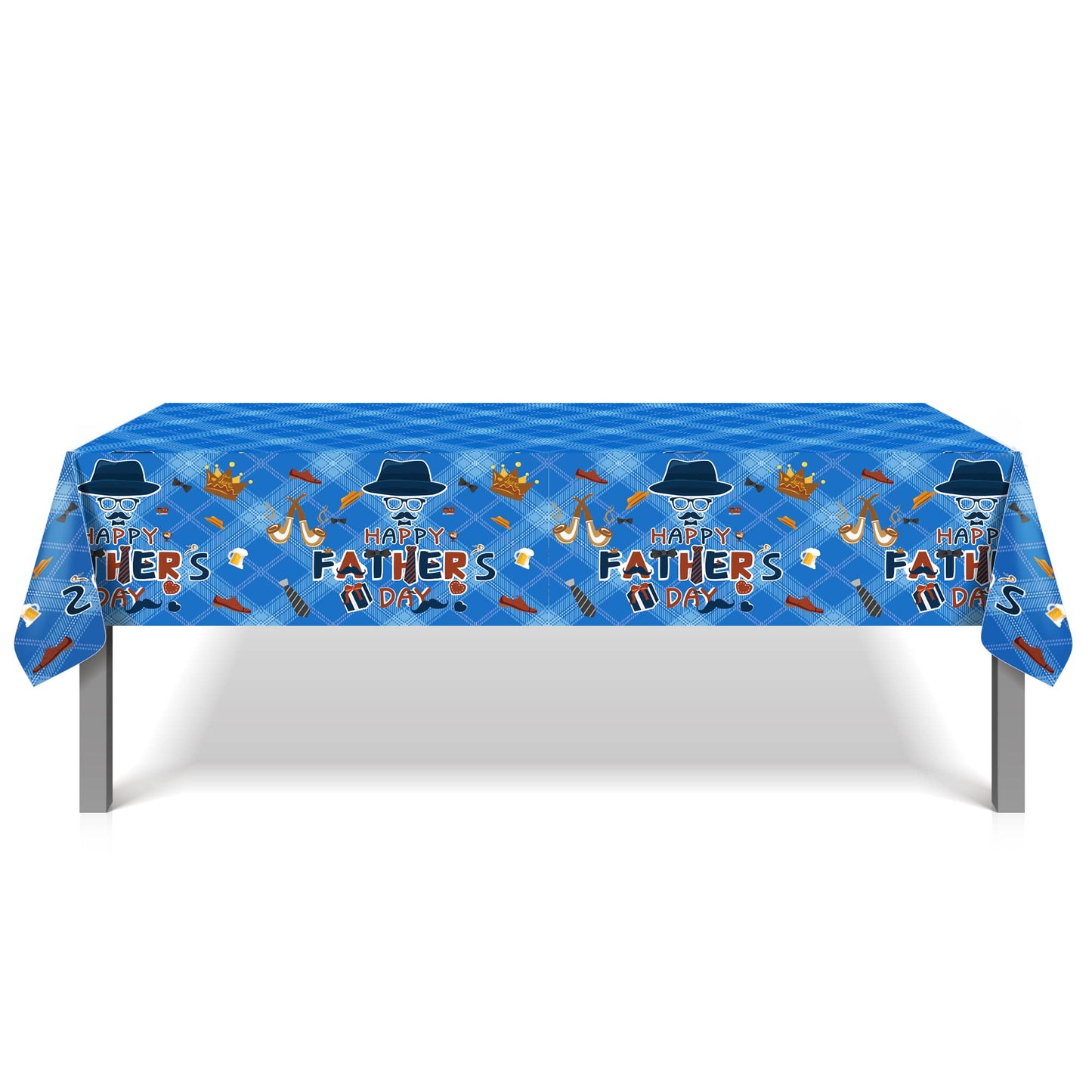 1 Pack American Flag 4th of July Party Plastic Tablecloth 54 x 87 Inch Long Rectangular Table Cover for Buffet,Veterans Day Holiday Dinner,Election Day Picnic or Tablecloth for Kitchen Event WN420