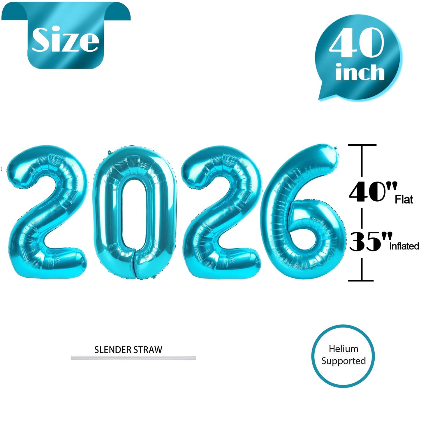 Light Brown 2026 Number Balloon, Light Brown Number Balloons 40 Inch, 2026 Balloon Birthday Decorations, 2026 Birthday Party Supplies, 2026 Graduation Party Favors, Class of 2026 Decorations BST326L