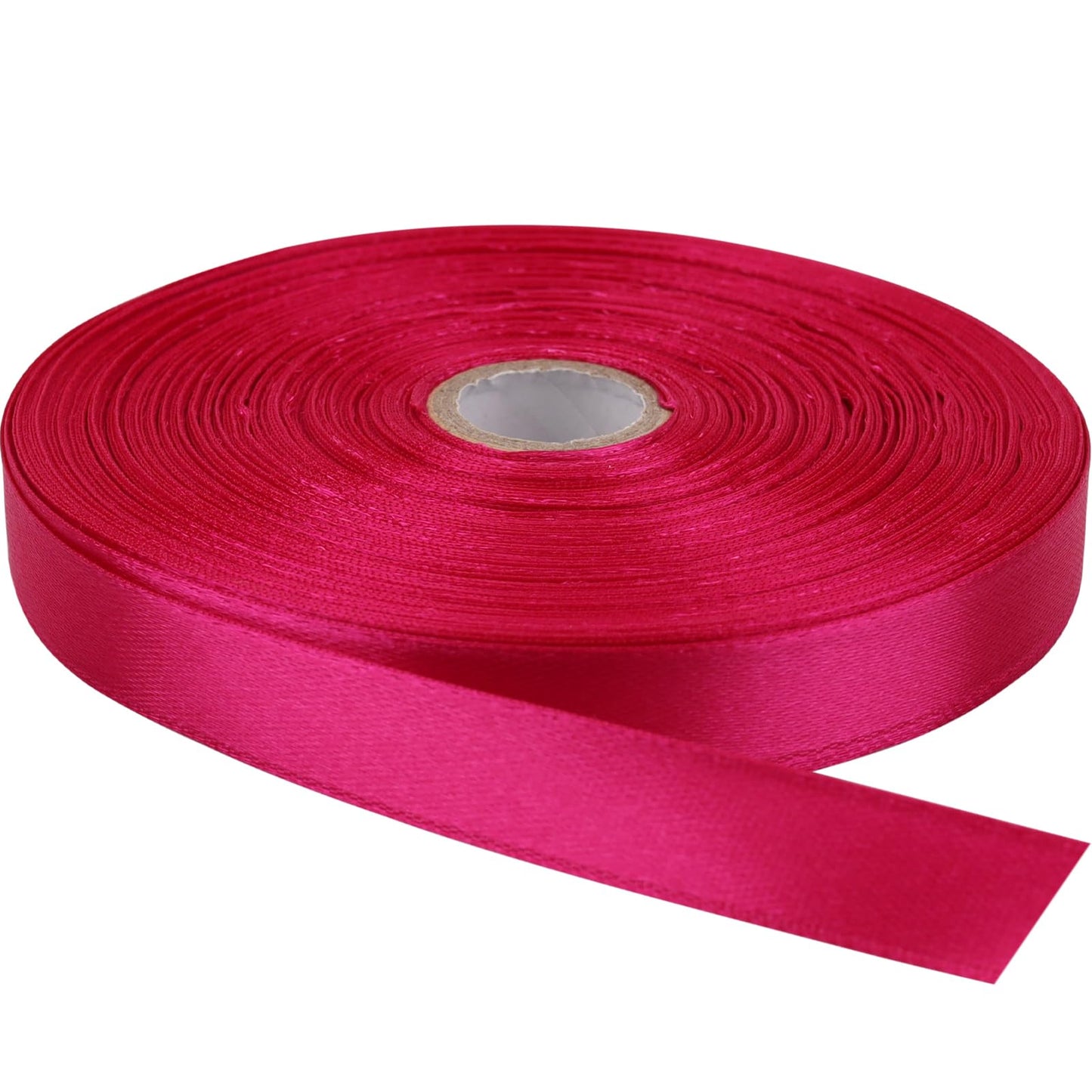 Single-Faced Sash Pink Ribbon - 1/2 Inch x 50 Yards Bulk Roll - Decorative Gift Wrapping, Crafting, Hair Bows, Wedding Party Decorations BST220