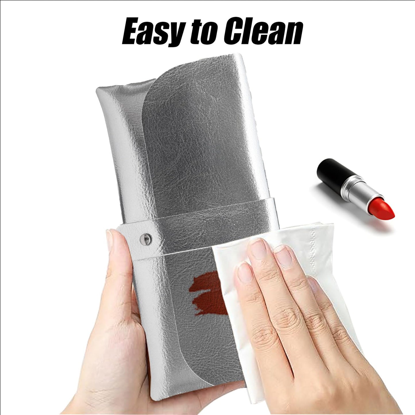 Glasses storage bag Travel sunglasses myopia glasses storage bag Fashion leather storage bag WN420