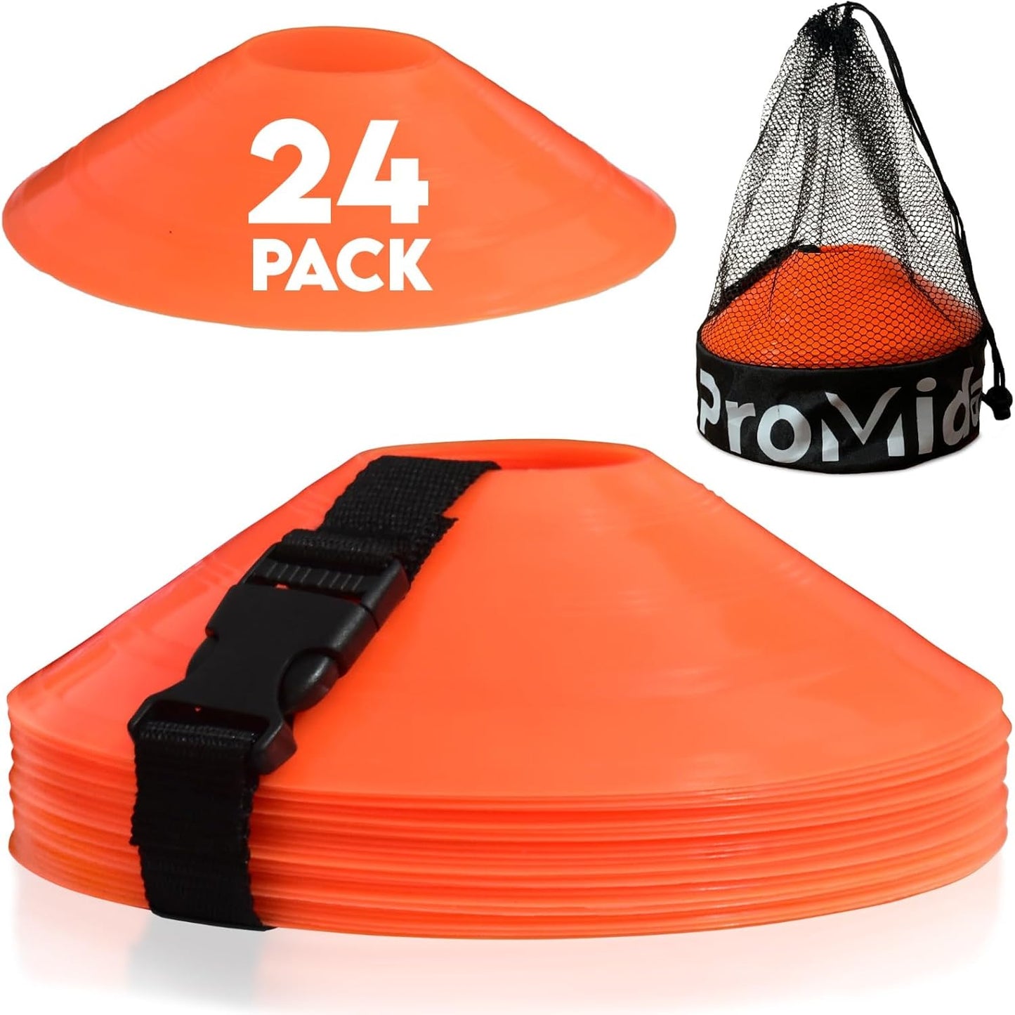 ProMidas Disc Soccer Cones for Training Kids 100
