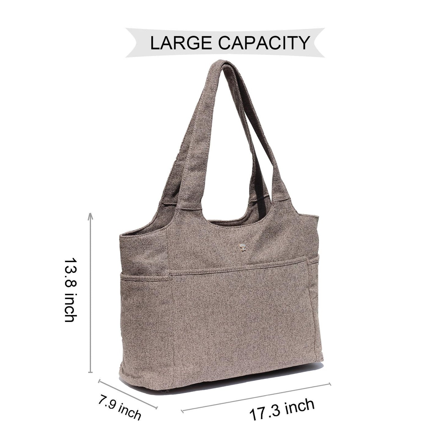 ESVAN Yoga Tote Bag Mat bag Women Shoulder Bags Carryall Tote for Travel Office Workout Gym Nurse Beach BST326H