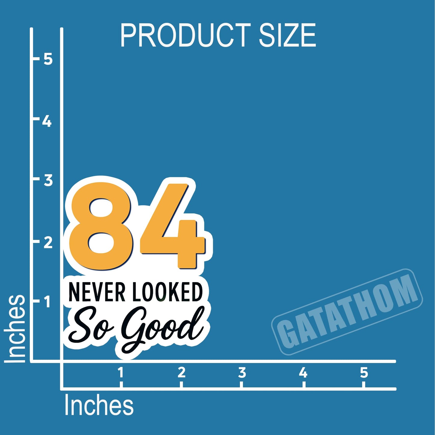 (3PCS) 83 Never Looked So Good Sticker – Happy 83th Birthday, Waterproof Vinyl Decals for Party Decor, Scrapbooking, Water Bottles, Laptops, Size 3" x 2.5" BST202