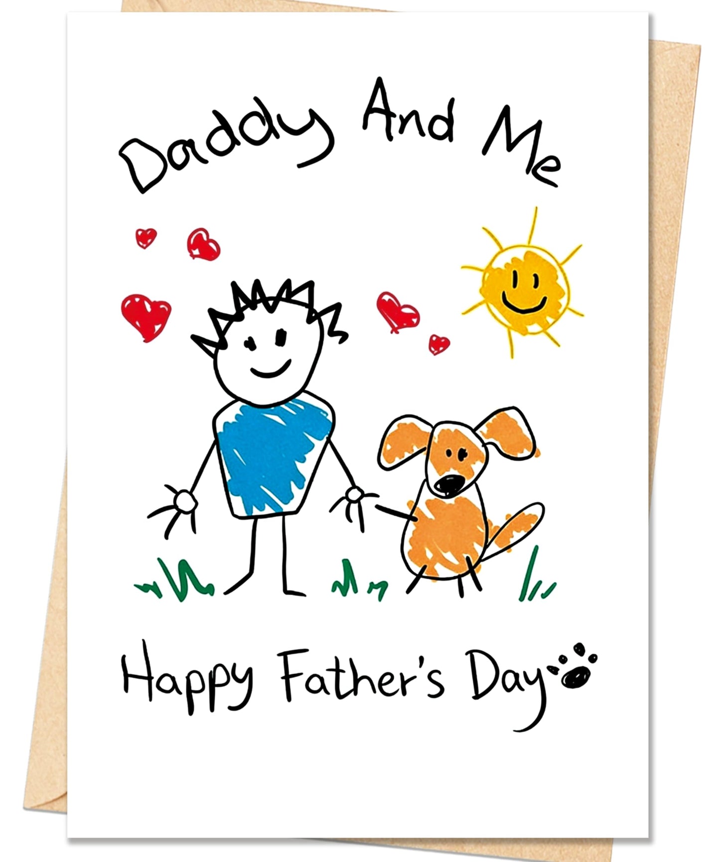 Funny Fathers Day Card for Dad, Father's Day Cards Gifts Decorations from Daughter Son, Happy Fathers Day Card from Cat, Cute Cat Dad Father's Day Decorations Gifts BST220