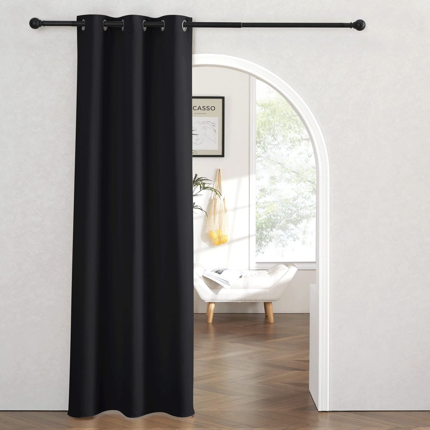 RYB HOME Room Divider Curtains Thermal Insulated Noise Reduce Privacy Window Curtains for Kids Bedroom Nursery Laundry Room Partitions, Wide 150 inches x Long 96 inches, Teal, 1 Panel BST220