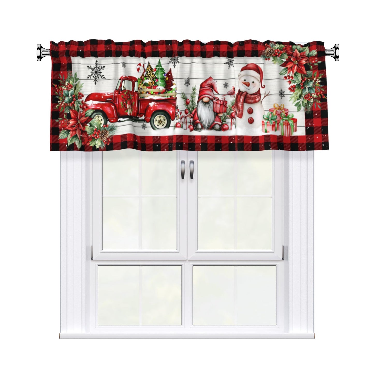Easter Valances for Windows - Pink Spring Cafe Curtains Floral Bunny Short Curtains for Living Room Bathroom Bedroom Basement BST202