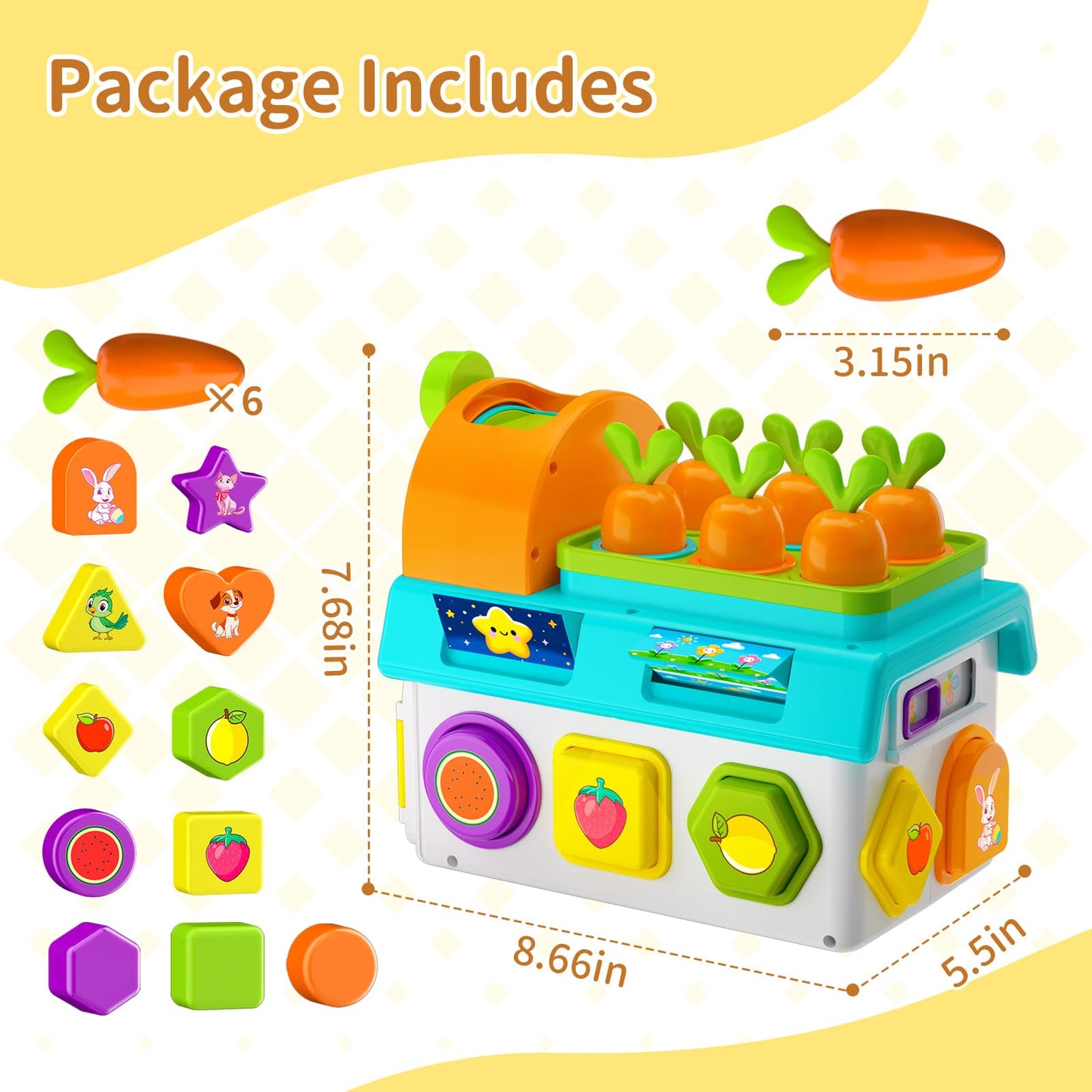 Montessori Toys for 1-2 Year Old Boys Girls Little Sprouts Playhouse N27
