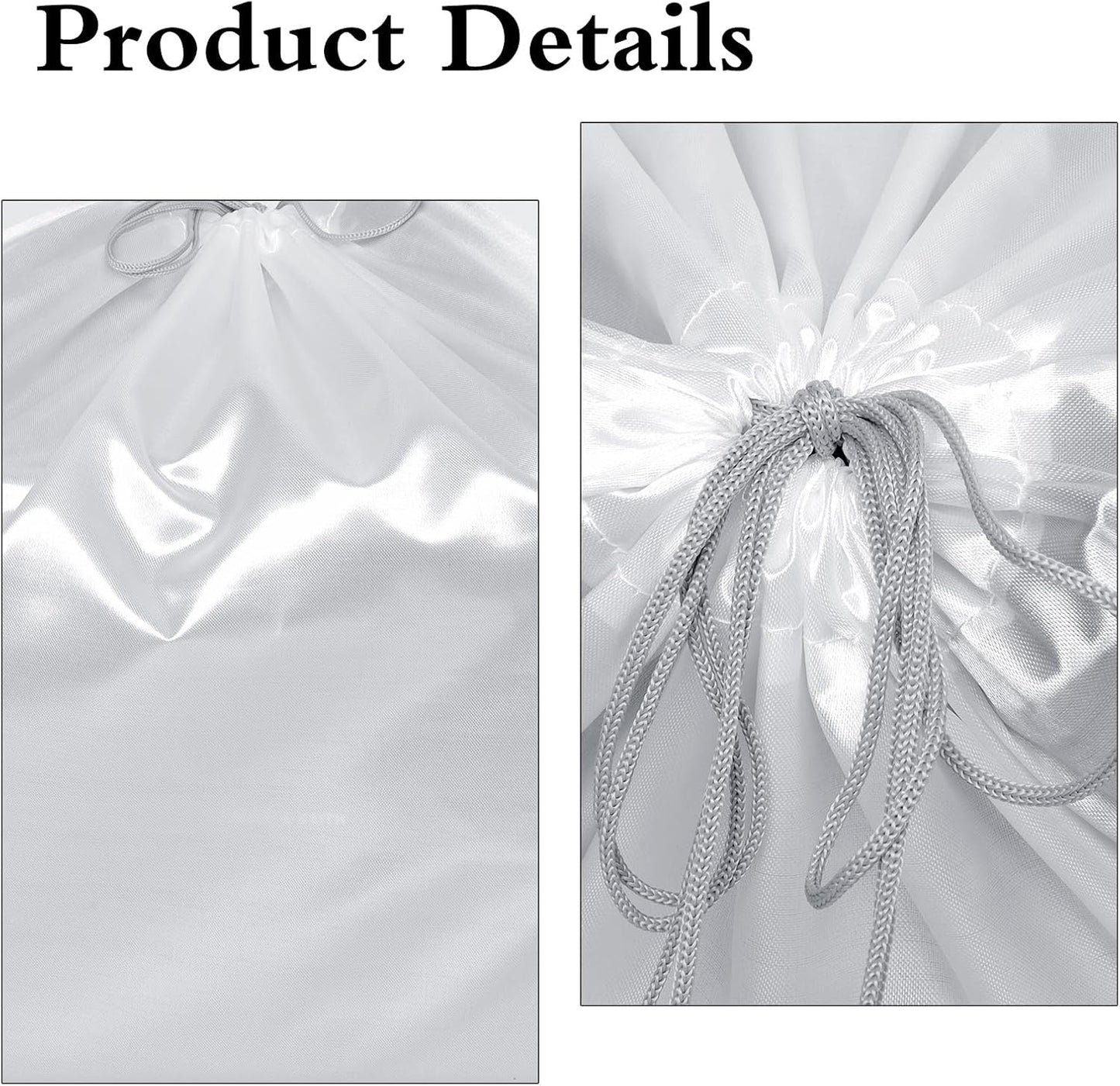 Avxdbr 6Pcs Dust Bags for Handbags Portable Dust Cover Storage Bags with Drawstring Travel Storage Pouch for Handbags Purses Shoes Boots (White, 19.6 x 15.7 in) BST220