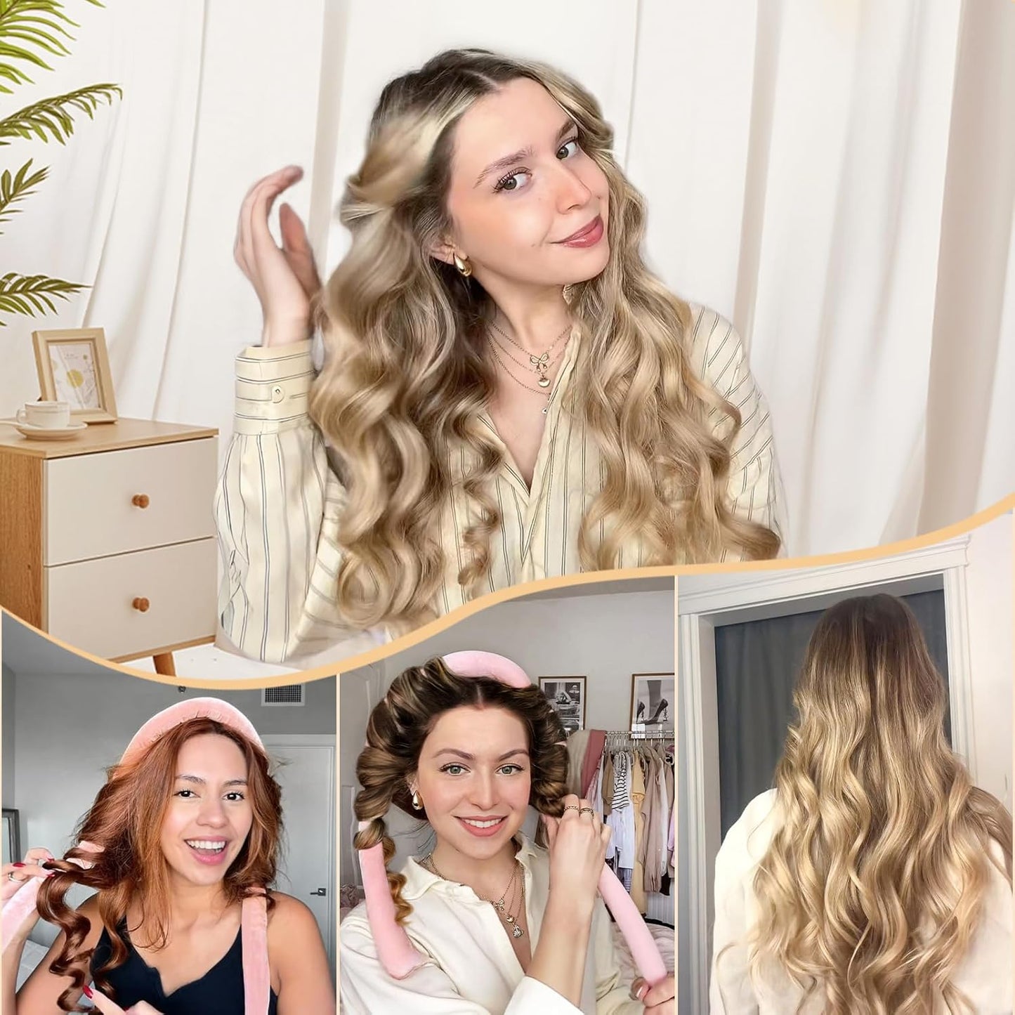 Yanibest Heatless Hair Curler to Sleep in 55