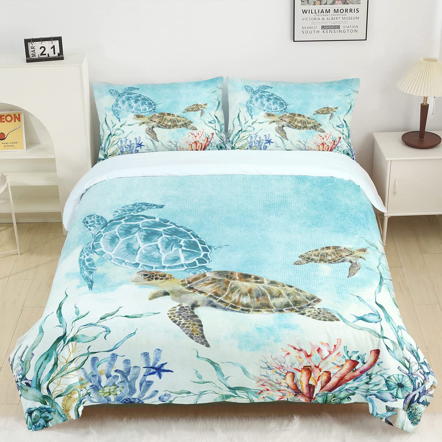 CVHOUSE Deer Hunting Duvet Cover Full Size,American Flag Bedding Set,Deer Theme Comforter for Boys Kids Teens,1 2 Pillowcases 3 Piece Full 79'x89' BST220