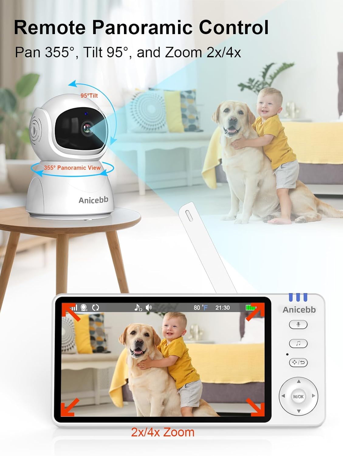 Ankeke 720P Baby Monitor
