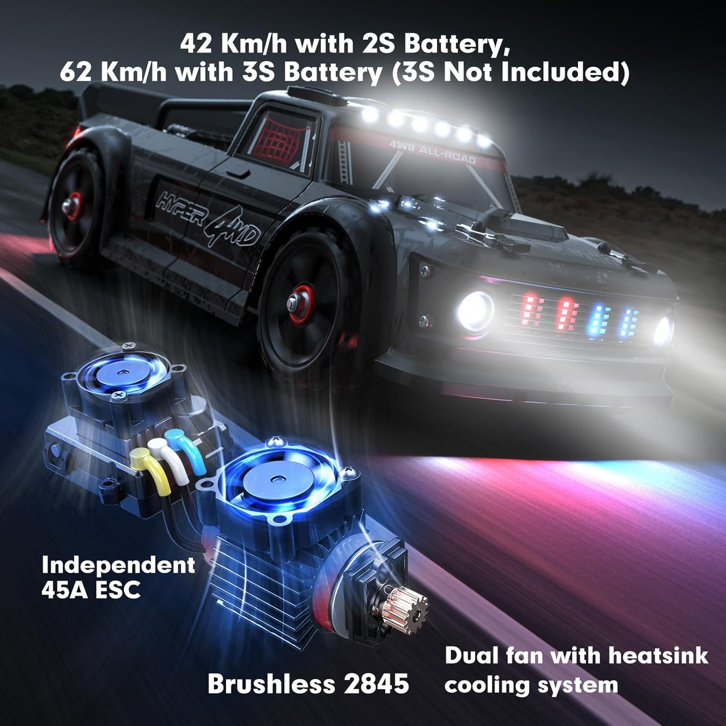 HYPER GO 14301 V3 1/14 RTR Brushless RC Drift Car with Gyro 32