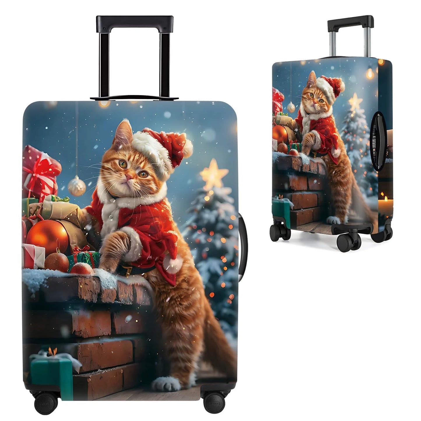 Colorful Abstract Art Luggage Cover – Vibrant Woman Face Design Suitcase Protector – Fits 32 to 34 Inch Travel Luggage,XL BST202