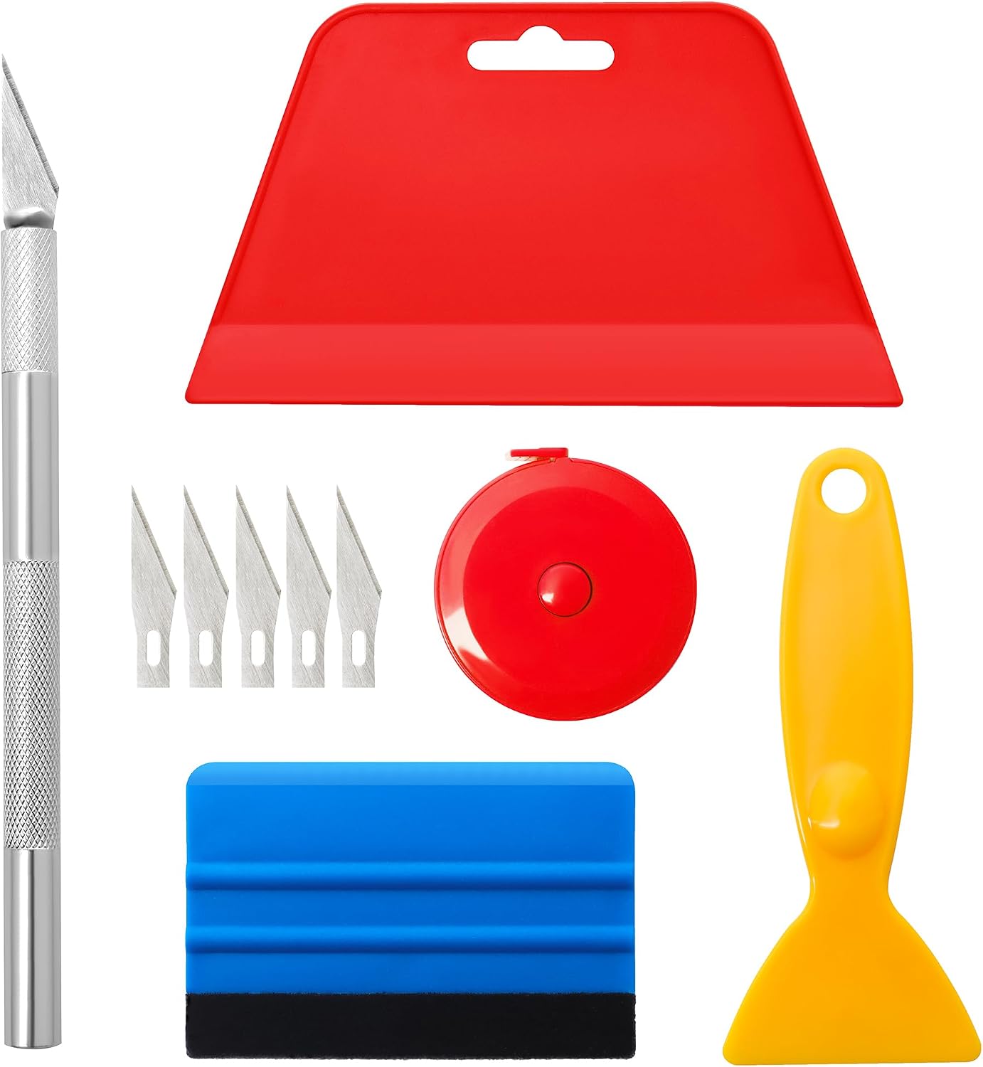 Safiyya Wallpaper Smoothing Tool Kit for Applying Peel and Stick Wallpaper, Contact Paper, Shelf Liners, Vinyl, Backsplash, Window Film WN420