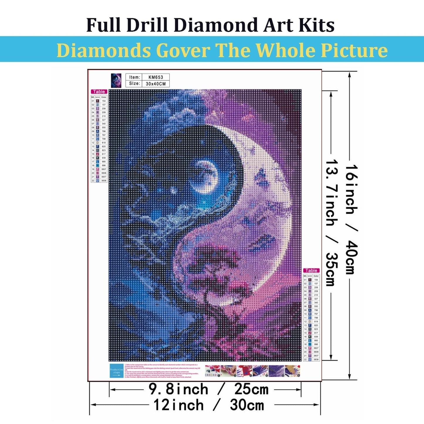 Mosaflare White Tigers Diamond Painting Kits for Adults 12x16 Inch | 5D Diamond Art for Beginners, DIY Full Round Drill Paint by Diamonds Dot Gem Art for Adult, Home Wall Decor BST326L