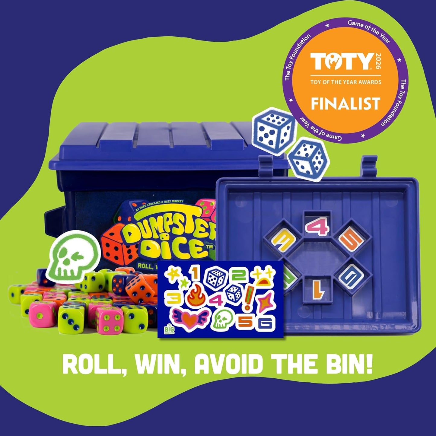 Dumpster Dice Fast-Paced Family Dice Game 66