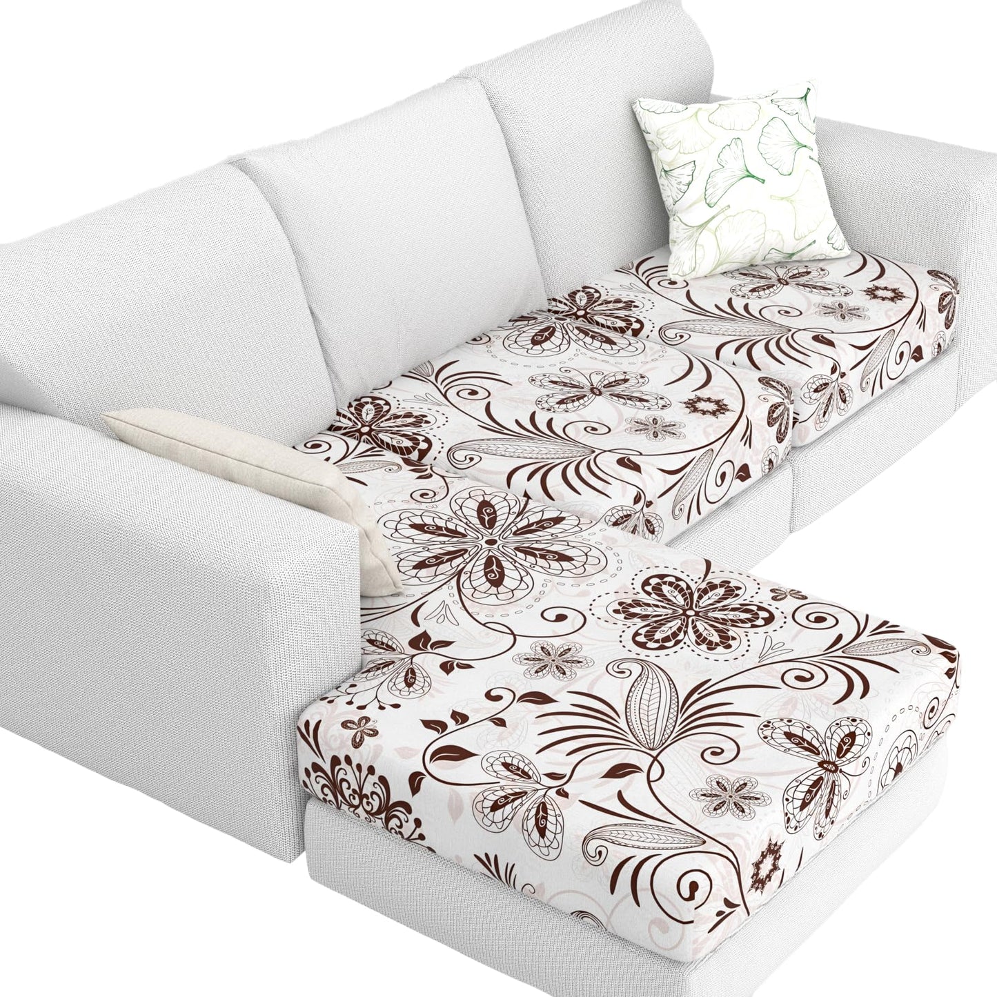 Stretch Couch Cushion Covers for Individual Sofa Seat Cushion,Washable Slipcover for Chair Loveseat Sofa,Furniture Protector Cushion Sofa Cover(Backrest or Seat) BST326H