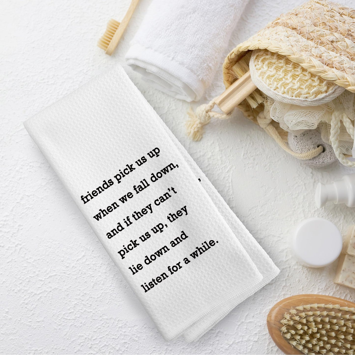 Funny Kitchen Towels Dish Towel Dishcloth 16x24 Inches, Funny Dish Towels with Sayings Towel Decorative Absorbent Hand Tea Towels for Kitchen Bathroom Decor, Humorous Gifts for Women Men BST326L
