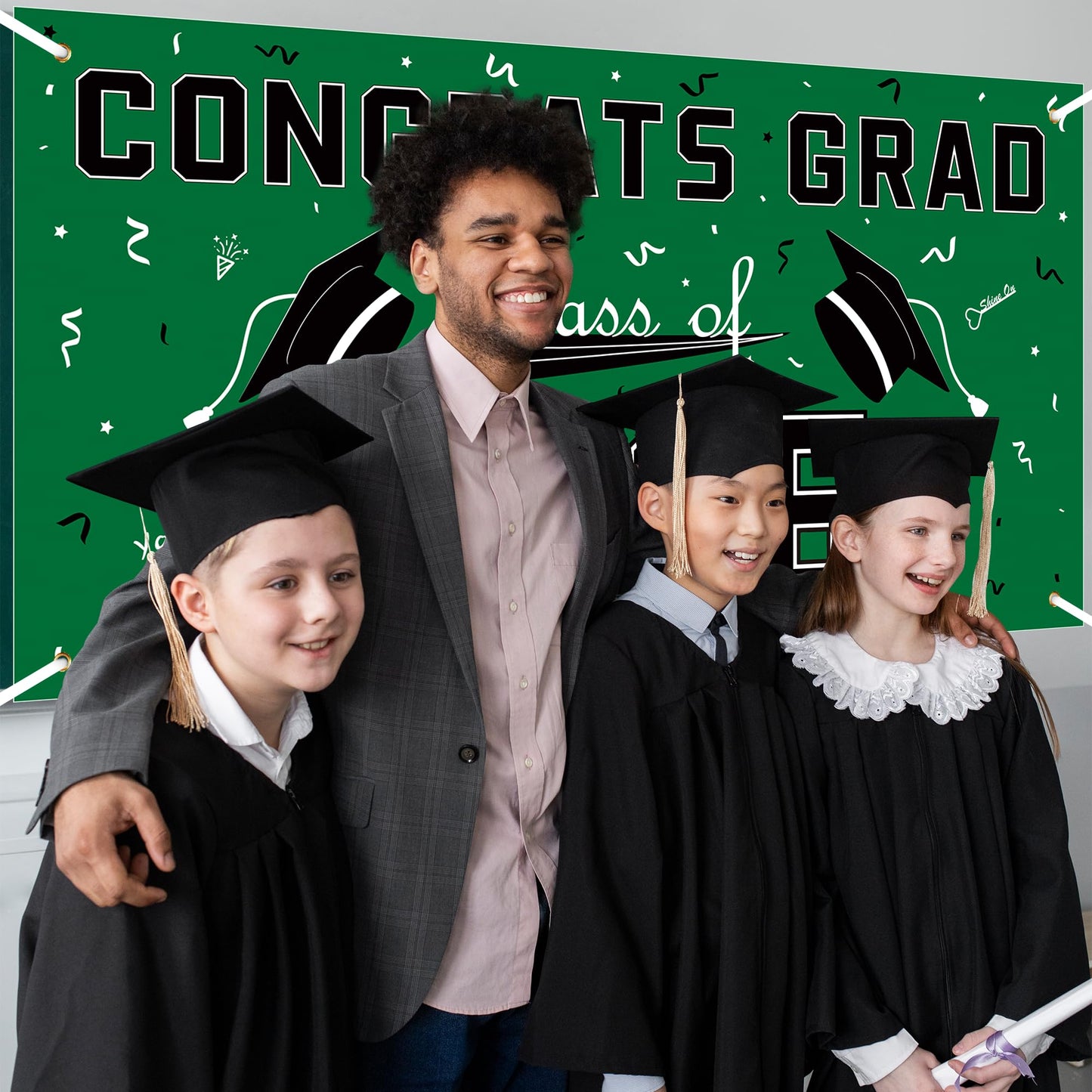 Graduation Decorations 2026 2027 - Red Polyester Graduation Backdrop - Graduation Party Decorations - Congrats Grad Banner - Graduation Decorations Class of 2026,Graduation Party Favors Supplies Yard Sign WN420