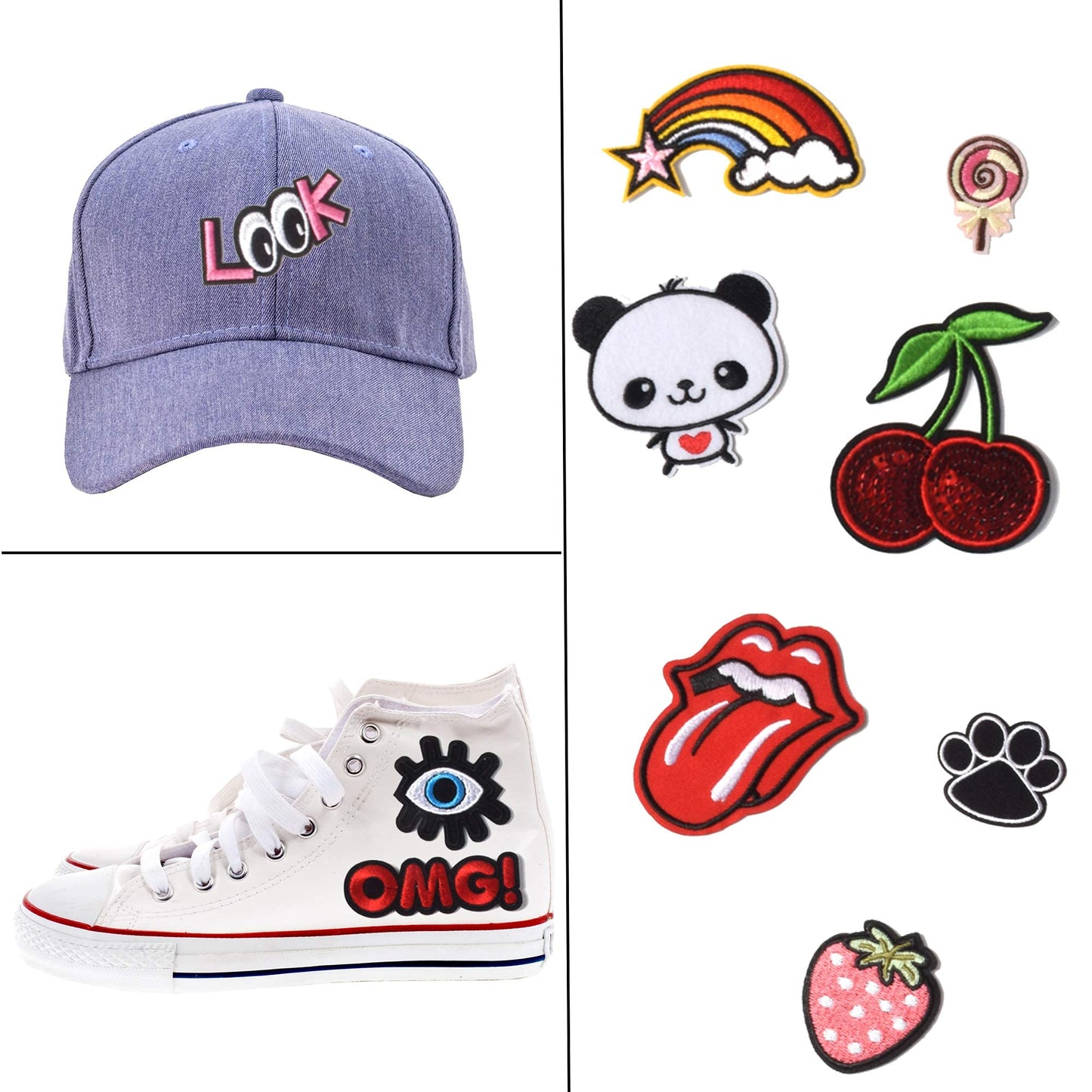 32Pcs Christmas Iron on Patches, Christmas sew on Patches for Clothing, Hats, Backpacks, Jackets, and Bags BST326H