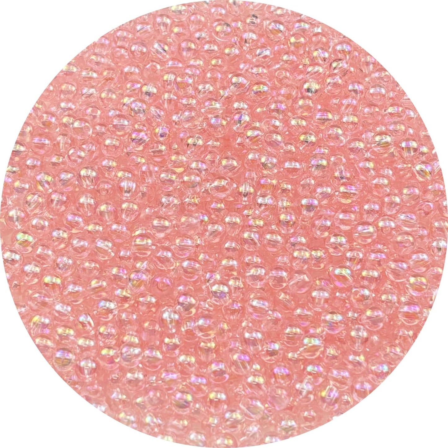 2000pcs 4mm Acrylic Round Beads AB Colors Acrylic Beads Round Spacer Beads with Hole for DIY Bracelet Necklace Jewelry Making Supplies Handmade Craft(Green AB) BST220
