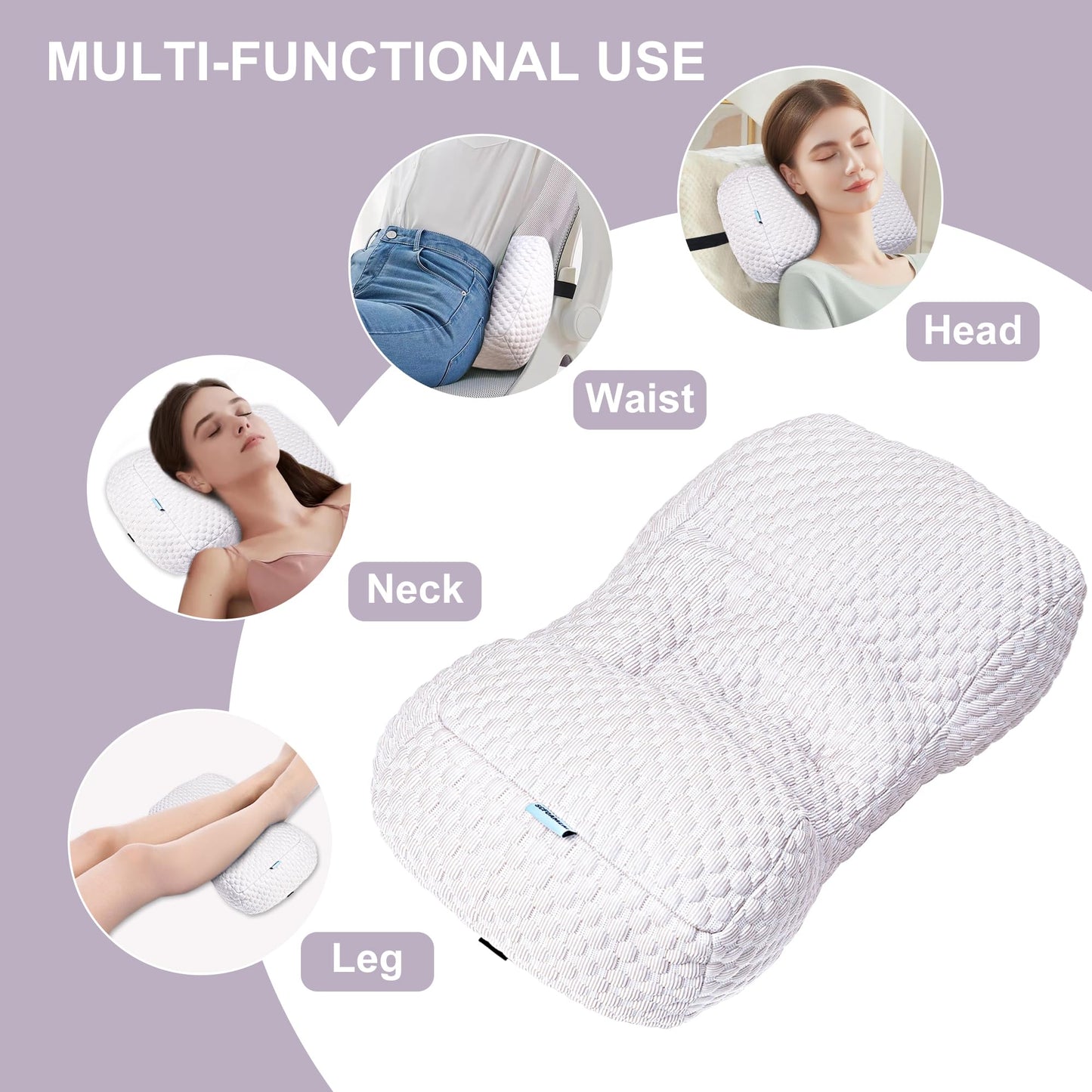 Adjustable Neck Pillow for Recliner, Headrest Pillow for Chair & Couch Support N3233