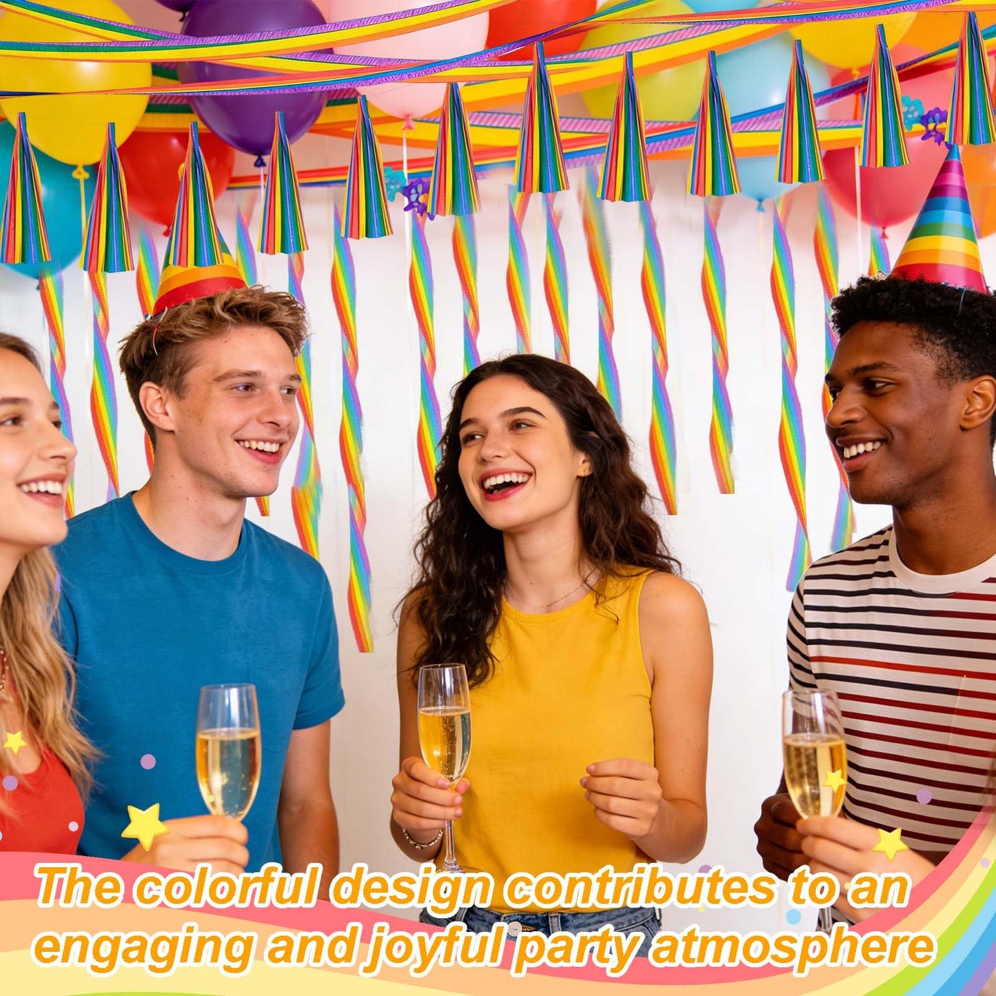 14 Rolls Rainbow Crepe Paper Streamers 459.2 ft Colorful Crepe Rolls Rainbow Party Streamers Crepe Paper for Pride Day Gay LGBT Birthday Bridal Baby Shower Party DIY Crafts BST326L