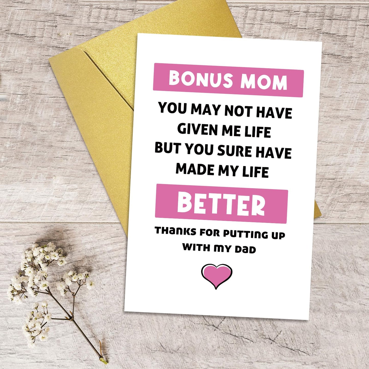 Qiliji Mother's Day Card for Wife, Wife Mothers Day Card from Husband, Happy Mother's Day Card to My Amazing Wife, It Means A Lot To Me How Much You Love Our Family And Take Care Of Us WN420