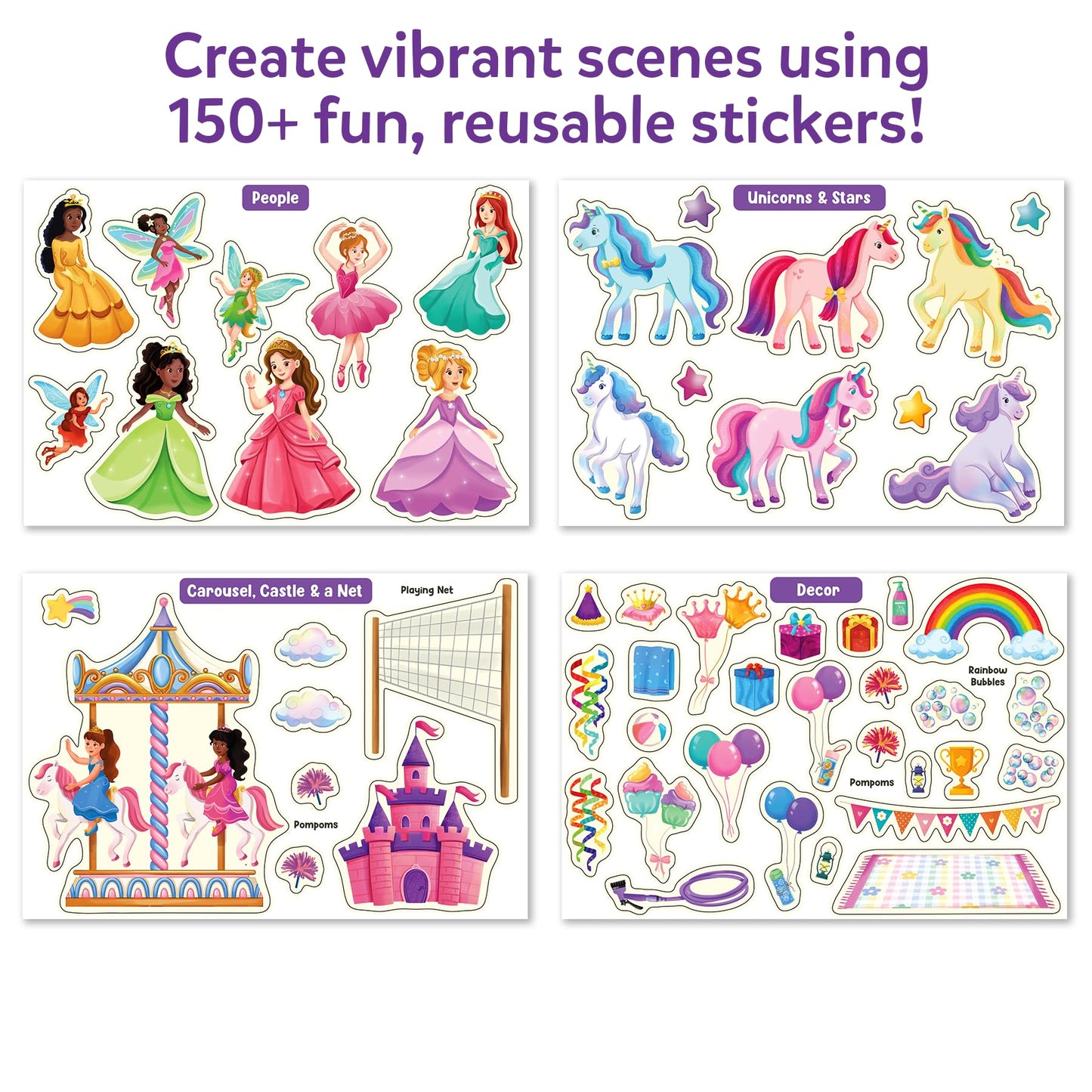 Skillmatics Activity Kit - Creative Storytelling & Skill Building with 150+ Reusable Stickers N3233